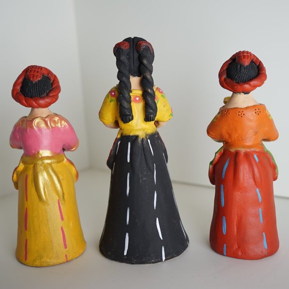 Handcrafted Ceramic Clay Guatemalan Woman Coffee Farmers - Picture 2 of 8